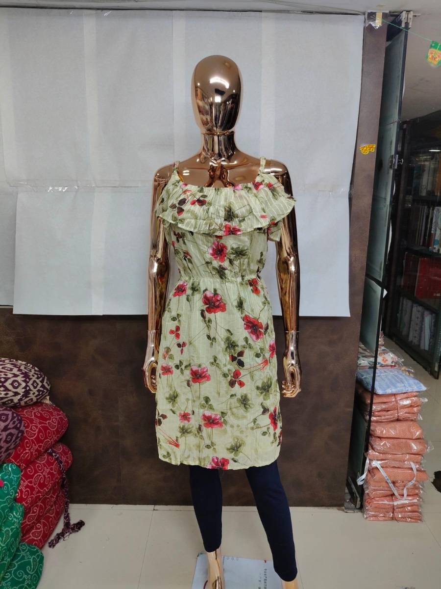 2MODERN GEORGETTE SEQUENCE LINE PRINT WORK ONE PIECE DRESS PARTY WEAR WHOLESALE PRICE ETHNIC GARMENT (8)