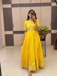 2MODERN MUL COTTON EMBROIDERY WORK GOWN FESTIVE WEAR WHOLESALE PRICE ETHNIC GARMENT (10)