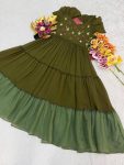 2MODERN MUL COTTON MAGGAM WORK ONE PIECE DRESS PARTY WEAR WHOLESALE PRICE ETHNIC GARMENT (8)