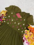 2MODERN MUL COTTON MAGGAM WORK ONE PIECE DRESS PARTY WEAR WHOLESALE PRICE ETHNIC GARMENT (8)