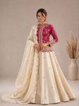2MODERN SHIMMER EMBROIDERY THREAD & SEQUENCE WORK LEHENGA CHOLI WITH DUPATTA WEDDING WEAR WHOLESALE PRICE ETHNIC GARMENT (14)