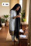 2NEW ARRIVAL KANCHI COTTON ZARI KANCHI BORDER WORK TOP BOTTOM WITH DUPATTA FESTIVE WEAR WHOLESALE PRICE ETHNIC GARMENT (6)