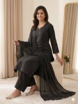 2NEW ARRIVAL MUL CHANDERI HAND MIRROR WITH SEQUENCE EMBROIDERY AND CUTWORK TOP PALAZZO WITH DUPATTA FESTIVE WEAR WHOLESALE PRICE ETHNIC GARMENT (28)