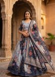 2NEW ARRIVAL TABBY SILK DIGITAL PRINTED WITH EMBROIDERY WORK LEHENGA CHOLI WITH DUPATTA FESTIVE WEAR WHOLESALE PRICE ETHNIC GARMENT (20)