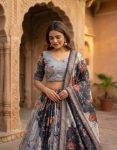 2NEW ARRIVAL TABBY SILK DIGITAL PRINTED WITH EMBROIDERY WORK LEHENGA CHOLI WITH DUPATTA FESTIVE WEAR WHOLESALE PRICE ETHNIC GARMENT (20)
