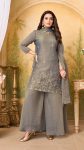 2RICH LOOK BERRY SILK EMBROIDERY, SEQUENCE & CODING WORK TOP PALAZZO WITH DUPATTA WEDDING WEAR WHOLESALE PRICE ETHNIC GARMENT (6)