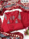 2RICH LOOK COTTON DIGITAL PRINTED WITH SEQUENCE KATHA WORK ANARKALI BOTTOM WITH DUPATTA FESTIVE WEAR WHOLESALE PRICE ETHNIC GARMENT (28)