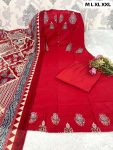 2RICH LOOK COTTON DIGITAL PRINTED WITH SEQUENCE KATHA WORK ANARKALI BOTTOM WITH DUPATTA FESTIVE WEAR WHOLESALE PRICE ETHNIC GARMENT (28)