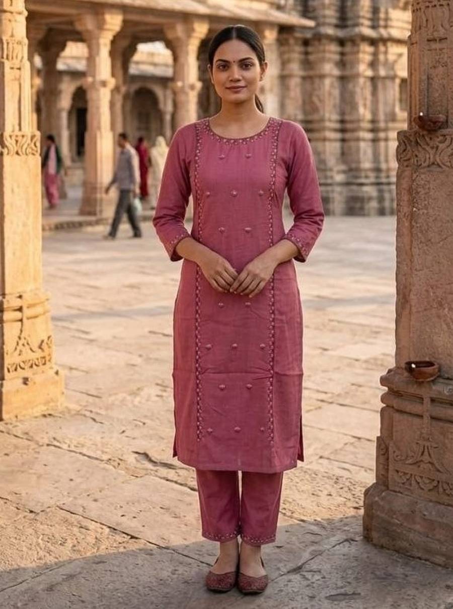 2RICH LOOK COTTON EMBROIDERY WORK ONLY KURTI DAILY WEAR WHOLESALE PRICE ETHNIC GARMENT (5)