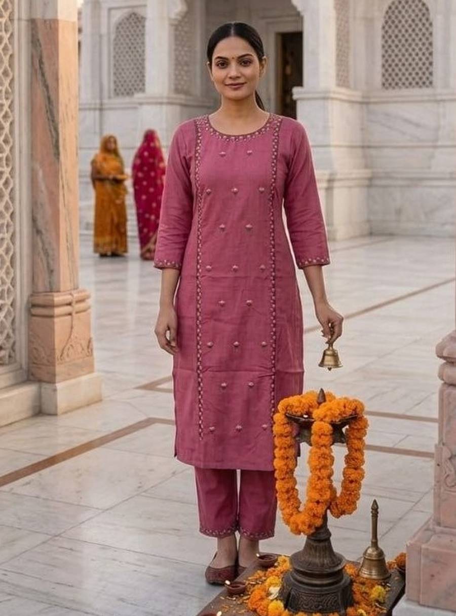 2RICH LOOK COTTON EMBROIDERY WORK ONLY KURTI DAILY WEAR WHOLESALE PRICE ETHNIC GARMENT (7)