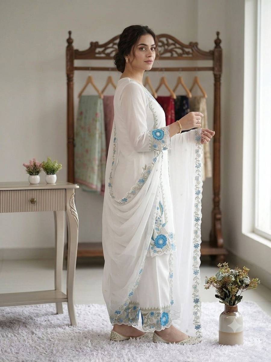 2RICH LOOK GEORGETTE EMBROIDERY WORK TOP PALAZZO WITH DUPATTA FESTIVE WEAR WHOLESALE PRICE ETHNIC GARMENT (26)