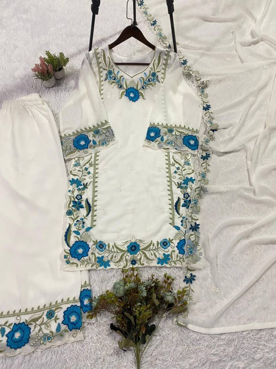 2RICH LOOK GEORGETTE EMBROIDERY WORK TOP PALAZZO WITH DUPATTA FESTIVE WEAR WHOLESALE PRICE ETHNIC GARMENT (29)