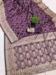 2RICH LOOK LICHI SILK WEAVING WORK SAREE WITH UNSTITCHED BLOUSE FESTIVE WEAR WHOLESALE PRICE ETHNIC GARMENT (6)