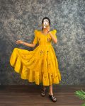 2RICH LOOK MUL COTTON EMBROIDERY WORK ONE PIECE MAXI DRESS PARTY WEAR WHOLESALE PRICE ETHNIC GARMENT (16)