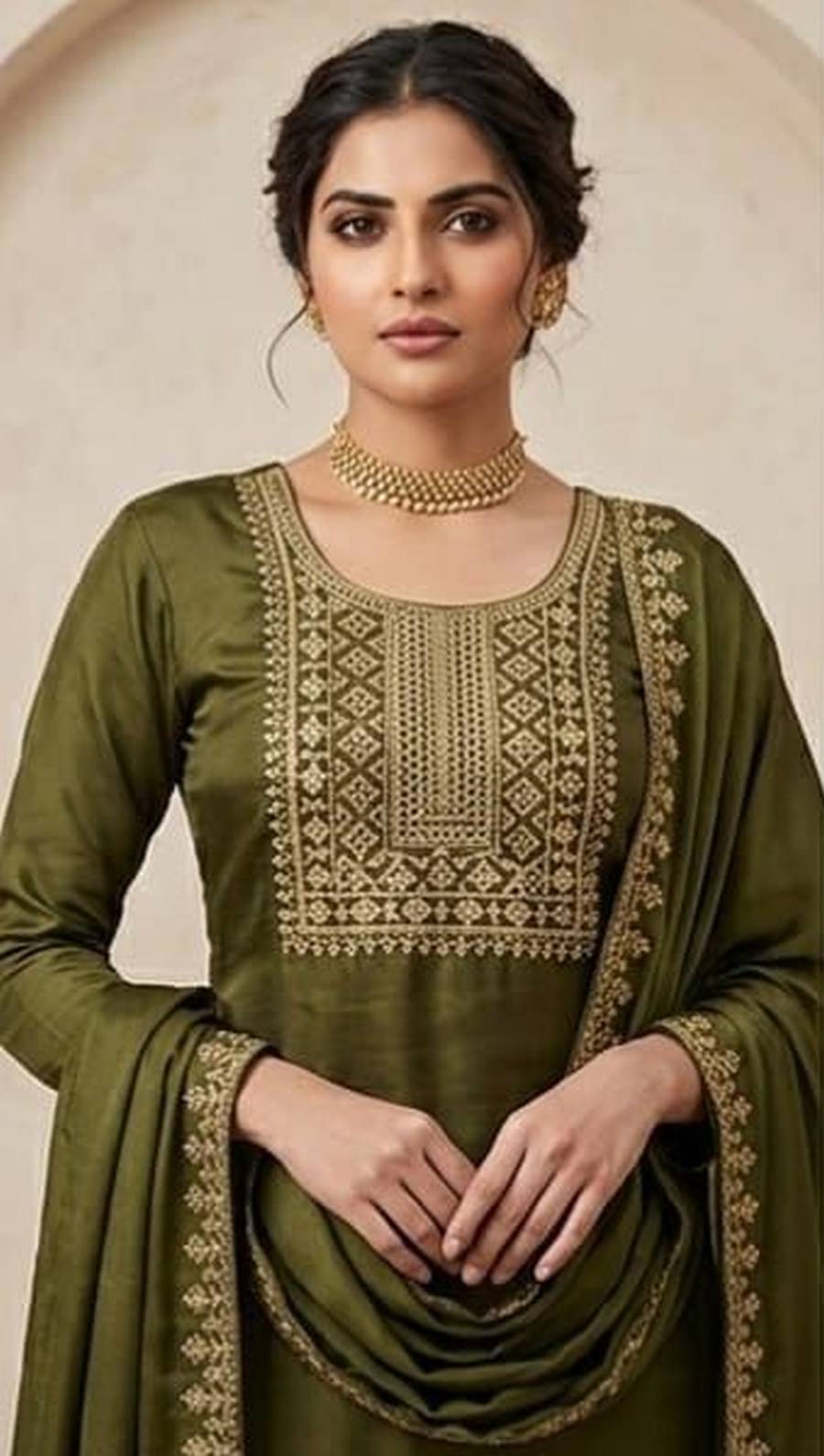 2RICH LOOK RAYON EMBROIDERY WORK TOP BOTTOM WITH DUPATTA FESTIVE WEAR WHOLESALE PRICE ETHNIC GARMENT (7)