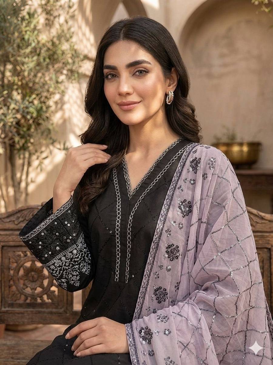 2RICH LOOK ROMAN SEQUENCE EMBROIDERY WORK TOP PALAZZO WITH DUPATTA FESTIVE WEAR WHOLESALE PRICE ETHNIC GARMENT (24)