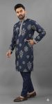 2RICH LOOK RUSSIAN SILK EMBROIDERY WORK MEN’S KURTA PAYJAMA FESTIVE WEAR WHOLESALE PRICE ETHNIC GARMENT (1)