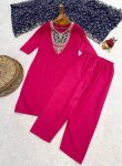 2RICH LOOK SLUB COTTON EMBROIDERY WORK TOP BOTTOM WITH DUPATTA FESTIVE WEAR WHOLESALE PRICE ETHNIC GARMENT (5)