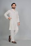 3DESIGNER COTTON SILK EMBROIDERY WORK MEN’S KURTA WEDDING WEAR WHOLESALE PRICE ETHNIC GARMENT (3)