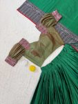 3DESIGNER SILK WOVEN WORK LEHENGA CHOLI WITH DUPATTA FESTIVE WEAR WHOLESALE PRICE ETHNIC GARMENT (15)