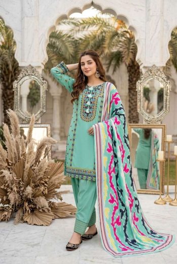 FANCY NATURAL SILK EMBROIDRY WORK TOP PATIYALA WITH DUPATTA RAMA