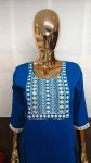 3FANCY RINKAL COTTON EMBROIDERY WORK TOP PENT SET DAILY WEAR WHOLESALE PRICE ETHNIC GARMENT (13)