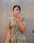 3MODERN CAMBRIC COTTON KALAMKARI PRINT GOWN DAILY WEAR WHOLESALE PRICE ETHNIC GARMENT (13)