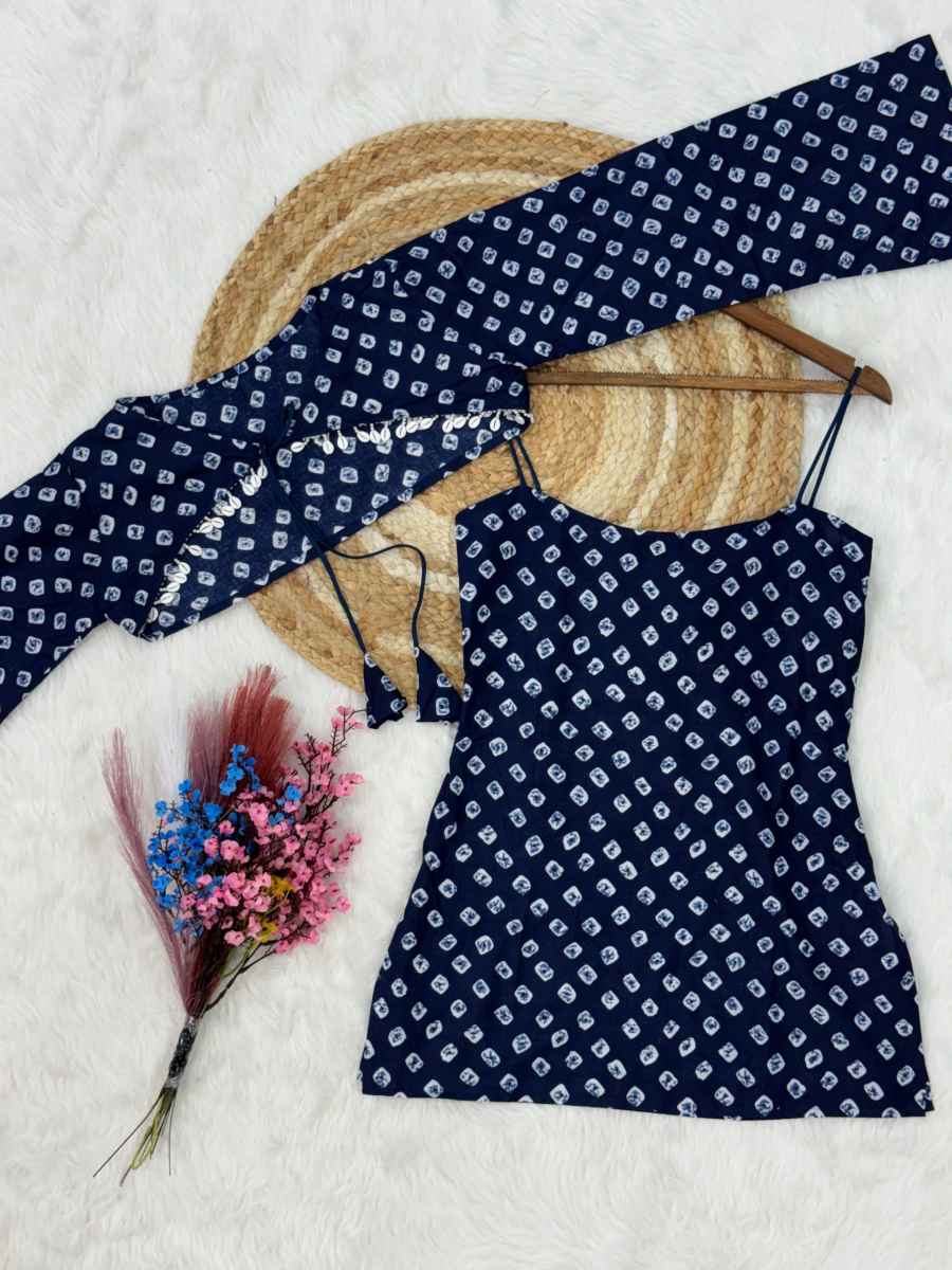 3MODERN COTTON BHANDEJ PRINT WORK SHORT KURTI WITH TOP FESTIVE WEAR WHOLESALE PRICE ETHNIC GARMENT (5)