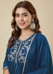 3MODERN CRUNCHY SILK EMBROIDERY WORK TOP PALAZZO WITH DUPATTA FESTIVE WEAR WHOLESALE PRICE ETHNIC GARMENT (27)
