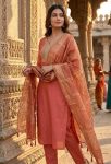 3MODERN SLUB COTTON EMBROIDERY WORK TOP BOTTOM WITH DUPATTA FESTIVE WEAR WHOLESALE PRICE ETHNIC GARMENT (14)