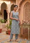 3MODERN SLUB COTTON PRINTED WORK TOP PENT SET DAILY WEAR WHOLESALE PRICE ETHNIC GARMENT (15)