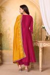 3MODERN VICHITRA SILK EMBROIDERY, SEQUENCE & CODING WORK ANARKALI BOTTOM WITH DUPATTA WEDDING WEAR WHOLESALE PRICE ETHNIC GARMENT (20)