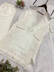 3NEW ARRIVAL MUL CHANDERI HAND MIRROR WITH SEQUENCE EMBROIDERY AND CUTWORK TOP PALAZZO WITH DUPATTA FESTIVE WEAR WHOLESALE PRICE ETHNIC GARMENT (8)
