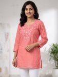 3RICH LOOK COTTON EMBROIDERY WORK TOP OFFICE WEAR WHOLESALE PRICE ETHNIC GARMENT (10)