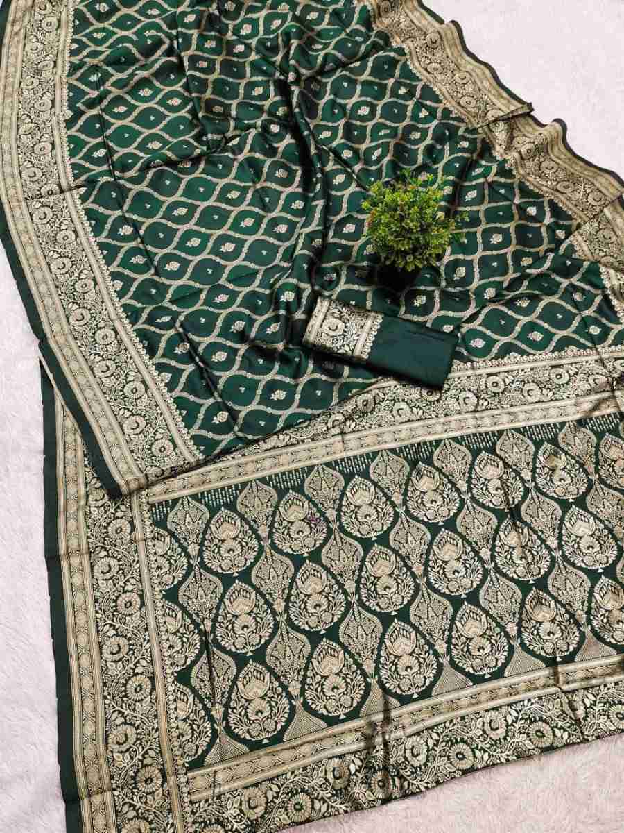 3RICH LOOK LICHI SILK WEAVING WORK SAREE WITH UNSTITCHED BLOUSE FESTIVE WEAR WHOLESALE PRICE ETHNIC GARMENT (11)