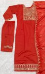 3RICH LOOK RAYON EMBROIDERY WORK TOP BOTTOM WITH DUPATTA FESTIVE WEAR WHOLESALE PRICE ETHNIC GARMENT (12)