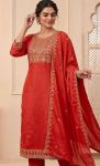 3RICH LOOK RAYON EMBROIDERY WORK TOP BOTTOM WITH DUPATTA FESTIVE WEAR WHOLESALE PRICE ETHNIC GARMENT (12)