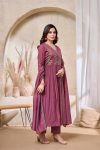 3RICH LOOK VICITRA SILK EMBROIDERY, SEQUENCE & CODING WORK TOP BOTTOM WITH DUPATTA FESTIVE WEAR WHOLESALE PRICE ETHNIC GARMENT (2)