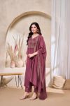 3RICH LOOK VICITRA SILK EMBROIDERY, SEQUENCE & CODING WORK TOP BOTTOM WITH DUPATTA FESTIVE WEAR WHOLESALE PRICE ETHNIC GARMENT (2)
