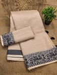 3TRADITIONAL COTTON SOFT SILK JACQUARD WEAVING BORDER WORK SAREE WITH UNSTITCHED BLOUSE FESTIVE WEAR WHOLESALE PRICE ETHNIC GARMENT (4)