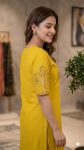 4MODERN SLUB COTTON EMBROIDERY WORK TOP PENT SET FESTIVE WEAR WHOLESALE PRICE ETHNIC GARMENT (15)