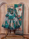 4NEW ARRIVAL TABBY SILK DIGITAL PRINTED WITH EMBROIDERY WORK LEHENGA CHOLI WITH DUPATTA FESTIVE WEAR WHOLESALE PRICE ETHNIC GARMENT (18)