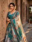 4NEW ARRIVAL TABBY SILK DIGITAL PRINTED WITH EMBROIDERY WORK LEHENGA CHOLI WITH DUPATTA FESTIVE WEAR WHOLESALE PRICE ETHNIC GARMENT (18)