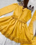 4RICH LOOK ROMAN SILK EMBROIDERY WORK GOWN BOTTOM WITH DUPATTA PARTY WEAR WHOLESALE PRICE ETHNIC GARMENT (20)