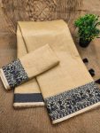 5TRADITIONAL COTTON SOFT SILK JACQUARD WEAVING BORDER WORK SAREE WITH UNSTITCHED BLOUSE FESTIVE WEAR WHOLESALE PRICE ETHNIC GARMENT (11)