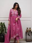 6ATTRACTIVE COTTON EMBROIDERY WORK TOP VOTTOM WITH DUPATTA FESTIVE WEAR WHOLESALE PRICE ETHNIC GARMENT (17)