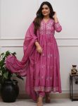 ATTRACTIVE COTTON EMBROIDERY WORK TOP VOTTOM WITH DUPATTA RANI