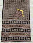 6MODERN CHINON DIGITAL AJRAK PRINT WITH REAL MIRROR WORK SAREE WITH UNSTITCHED BLOUSE PARTY WEAR WHOLESALE PRICE ETHNIC GARMENT (51)