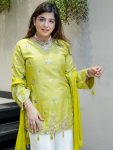 6MODERN VISCOSE SILK SEQUENCE CODING EMBROIDERY WORK TOP PALAZZO WITH DUPATTA FESTIVE WEAR WHOLESALE PRICE ETHNIC GARMENT (19)