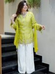 6MODERN VISCOSE SILK SEQUENCE CODING EMBROIDERY WORK TOP PALAZZO WITH DUPATTA FESTIVE WEAR WHOLESALE PRICE ETHNIC GARMENT (19)